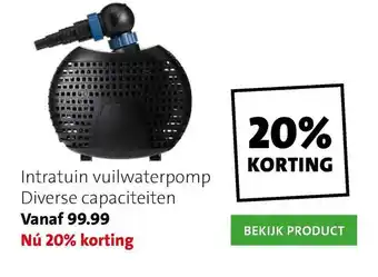 Intratuin Intratuin vuilwaterpomp aanbieding