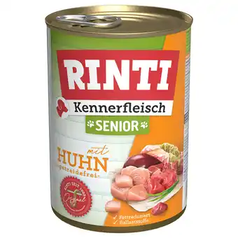 Zooplus 1x400g Kennerfleisch Senior: Kip RINTI Hondenvoer aanbieding