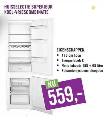 Keukendepot Huisselectie superieur koel-vriescombinatie aanbieding