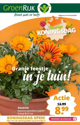 GroenRijk Gazania aanbieding