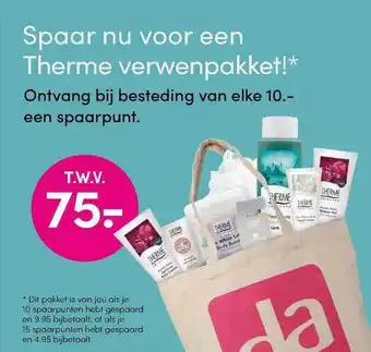 DA Therme verwenpakket aanbieding