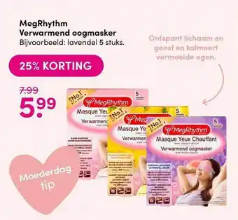 DA Megrhythm verwarmend oogmasker aanbieding