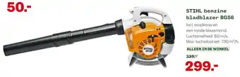 Welkoop STIHL benzine bladblazer BG56 Lunchtsnelheid: 60 m/s. Max. lunchtdoorzet: 730 m³/h. aanbieding