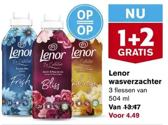 Hoogvliet Lenor  wasverzachter aanbieding