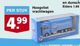 Hoogvliet vrachtwagen aanbieding