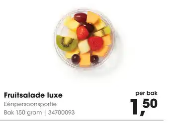 HANOS Fruitsalade luxe 150 gram per bak aanbieding