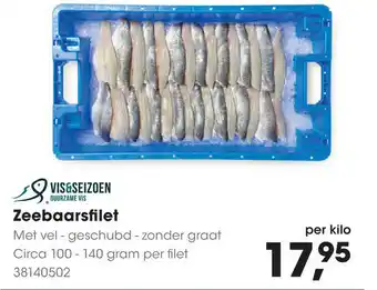 HANOS Zeebaarsfilet Circa 100 - 140 gram per filet aanbieding