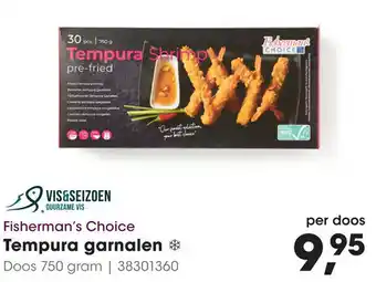 HANOS Tempura garnalen 750 gram per doos aanbieding