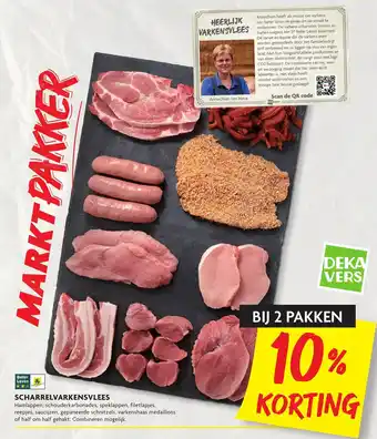 Dekamarkt Scharrelvarkensvlees 2st - 10% korting aanbieding