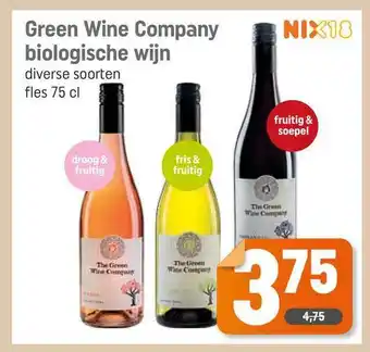 Dagwinkel Green Wine Company Biologische Wijn aanbieding