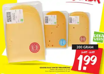 Dekamarkt Goudse kaas van de versafdeling 200g aanbieding