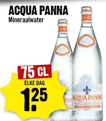 Dirck 3 ACQUA PANNA Mineraalwater 75 CL aanbieding