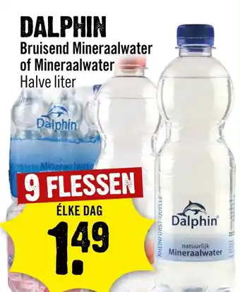 Dirck 3 DALPHIN Bruisend Mineraalwater  Halve liter aanbieding