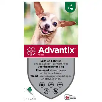 Pets Place Advantix Spot On 40 0.4 ml - Anti vlooien en tekenmiddel aanbieding