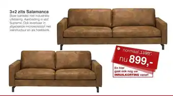 Woonsquare 3+2 zits salamanca stoer bankstel aanbieding