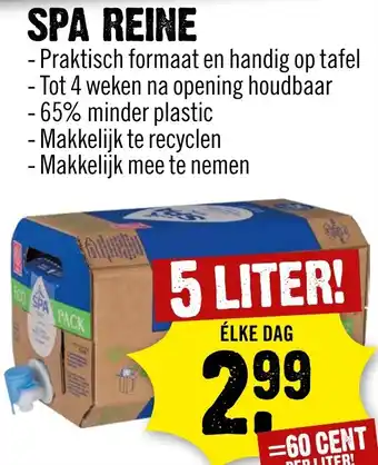 Dirck 3 SPA REINE 5 LITER aanbieding