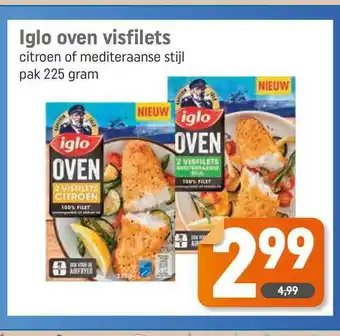 Dagwinkel Iglo Oven Visfilets Citroen Of Mediteraanse Stijl aanbieding