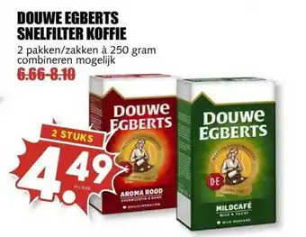 MCD Supermarkt Douwe Egberts Snelfilter Koffie aanbieding