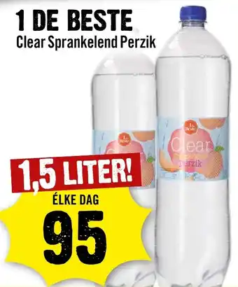 Dirck 3 Clear Sprankelend Perzik 1,5 LITER aanbieding