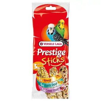Pets Place Versele-Laga Prestige Sticks Parkiet Triple Variety - Vogelsnack - 3x30 g aanbieding