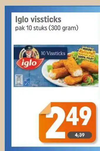 Dagwinkel Iglo Vissticks aanbieding