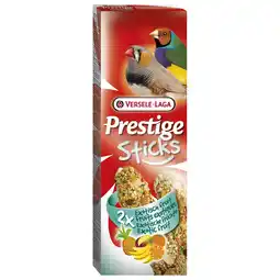 Pets Place Versele-Laga Prestige Sticks Vinken Exotisch Fruit - Vogelsnack - 2x30 g aanbieding