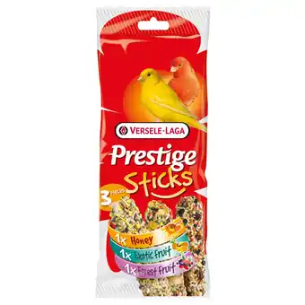 Pets Place Versele-Laga Prestige Sticks Kanarie Triple Variety - Vogelsnack - 3x30 g aanbieding