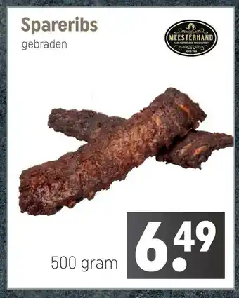 Dagwinkel Spareribs Gebraden aanbieding