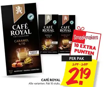 Dekamarkt Cafe Royal 10st aanbieding