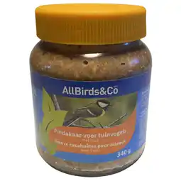 Pets Place Allbirds&Co Vogelpindakaas - Voer - Fruit 340 g aanbieding