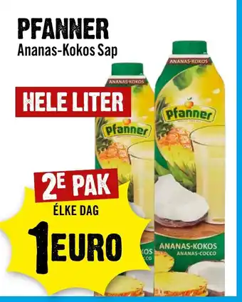 Dirck 3 PFANNER Ananas Kokos Sap aanbieding