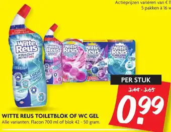 Dekamarkt Witte Reus toiletblok of wc gel aanbieding