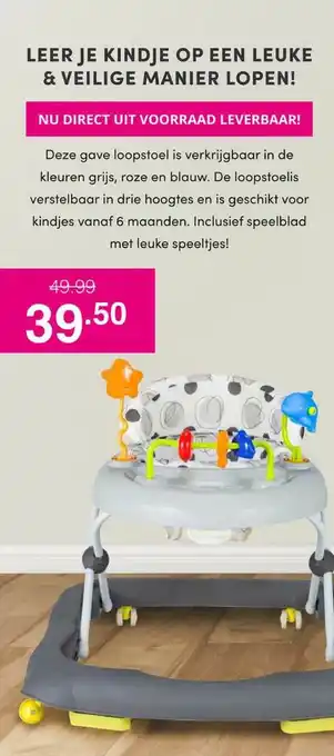 Baby & Tiener Loopstoel aanbieding