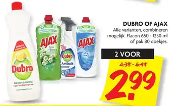 Dekamarkt Dubro of Ajax 2st aanbieding