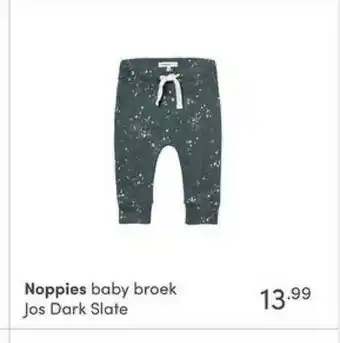 Baby & Tiener Noppies Baby Broek Jos Dark Slate aanbieding