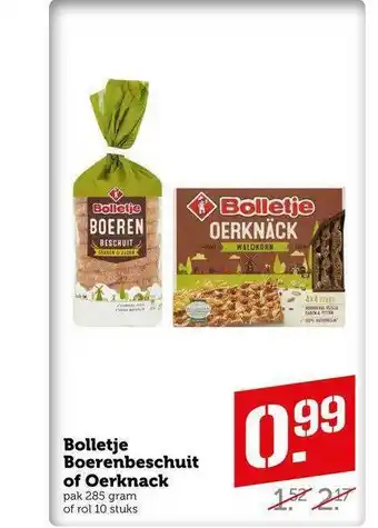 CoopCompact Bolletje Boerenbeschuit Of Oerknack aanbieding