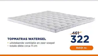 TotaalBED Topmatras Watergel aanbieding