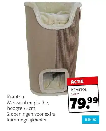 Intratuin Krabton Met Sisal En Pluche aanbieding