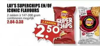 MCD Supermarkt Lay's Superchips En-of Iconic Flavours aanbieding