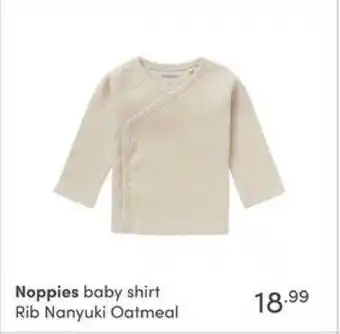 Baby & Tiener Noppies Baby Shirt Rib Nanyuki Oatmeal aanbieding