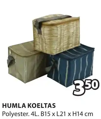 Jysk HUMLA KOELTAS aanbieding