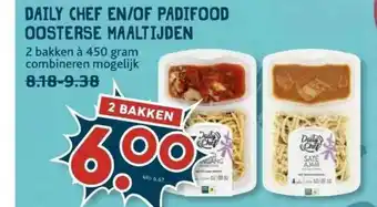 MCD Supermarkt Daily Chef En-of Padifood Oosterse Maaltijden aanbieding