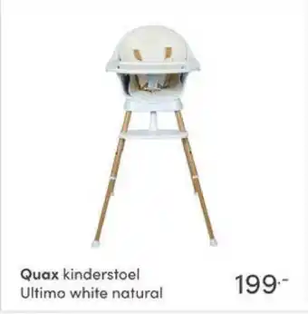 Baby & Tiener Quax Kinderstoel Ultimo White Naturel aanbieding