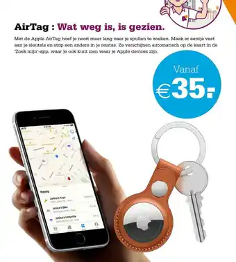 Telecombinatie AirTag : Wat Weg Is, Is Gezien aanbieding