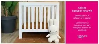 Baby & Tiener Cabino Babyfox Finn Wit aanbieding