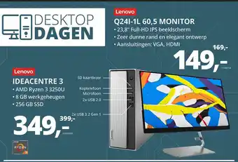 Paradigit Lenovo Ideacentre 3 Of Lenovo Q24I-1L 60,5 Monitor aanbieding