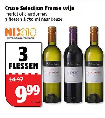 Poiesz Cruse selection franse wijn 750 ml aanbieding