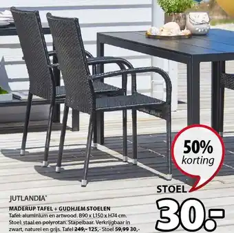 Jysk Gudhjem stoelen aanbieding