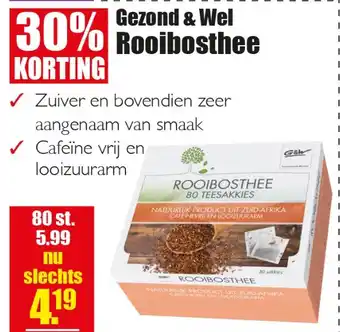 Gezond & Wel Gezond & wel rooibosthee aanbieding