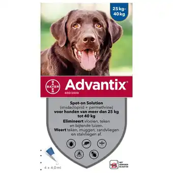 Pets Place Advantix Spot On 400 4 ml - Anti vlooien en tekenmiddel aanbieding